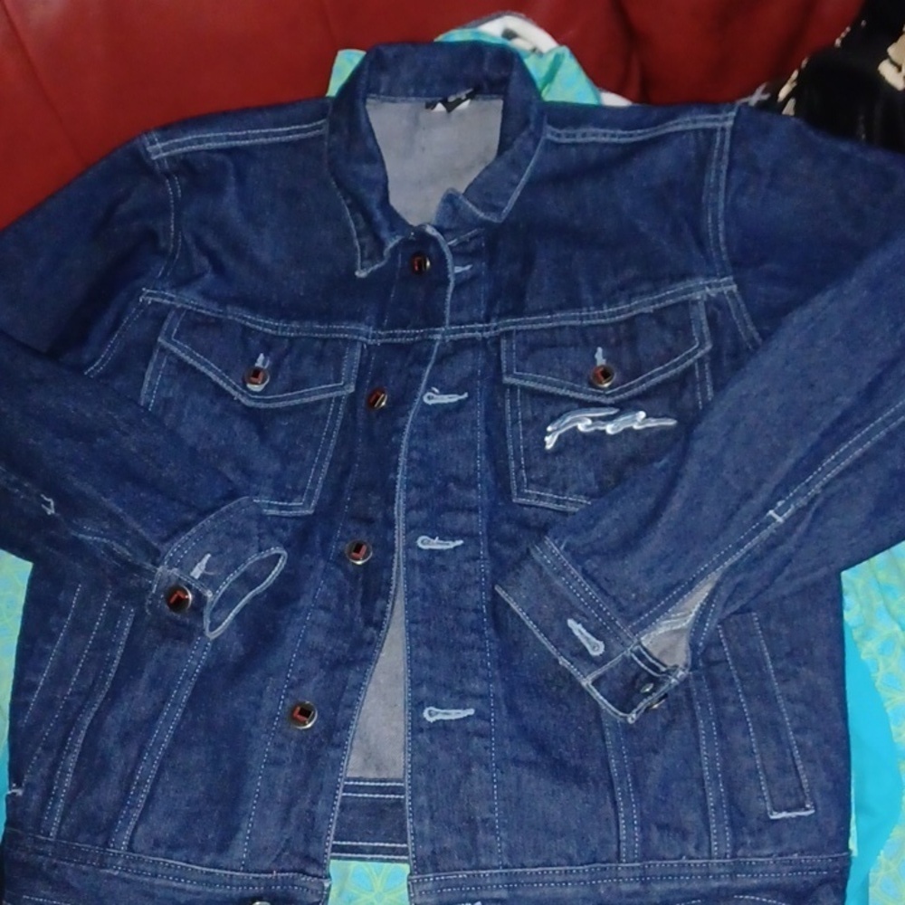 FUBU Demin Jacket, Medium,  EUC